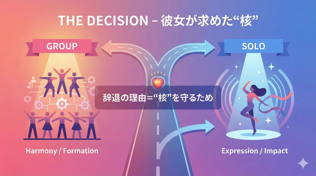 COIROがガルバト合格辞退を選んだ理由の考察図