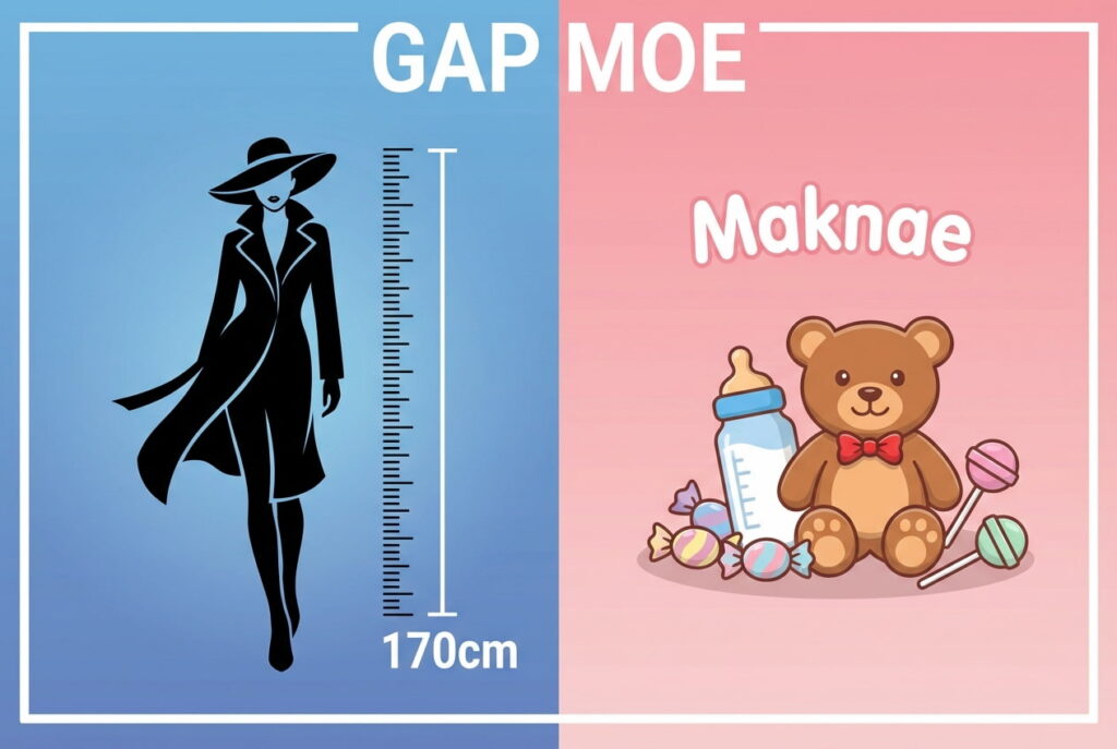 直感的に「スタイルお化けなのに中身は子供」と理解