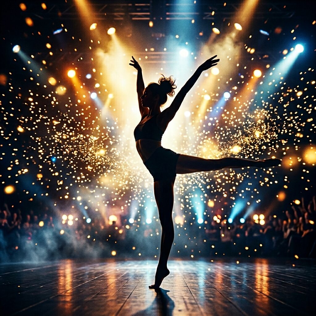 コーチからの厳しい言葉で暗い気持ちに包まれながらも、わずか2%の未来の光を信じて前を向くAOIさんの覚醒を表すイメージイラスト