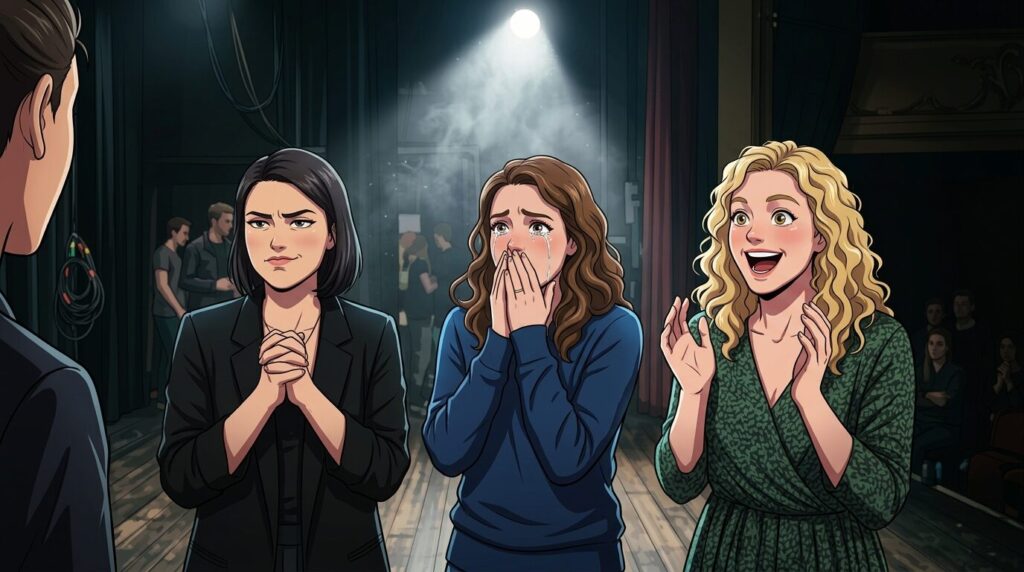 衝撃宣告を受けた瞬間の3人の表情